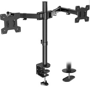 WALI Dual LCD Monitor Fully Adjustable Desk Mount Stand